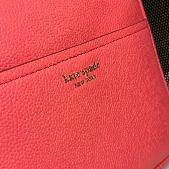 Kate Spade Run around medium crossbody Pebble Leather Peach PXR00405 - Picture 2 of 12